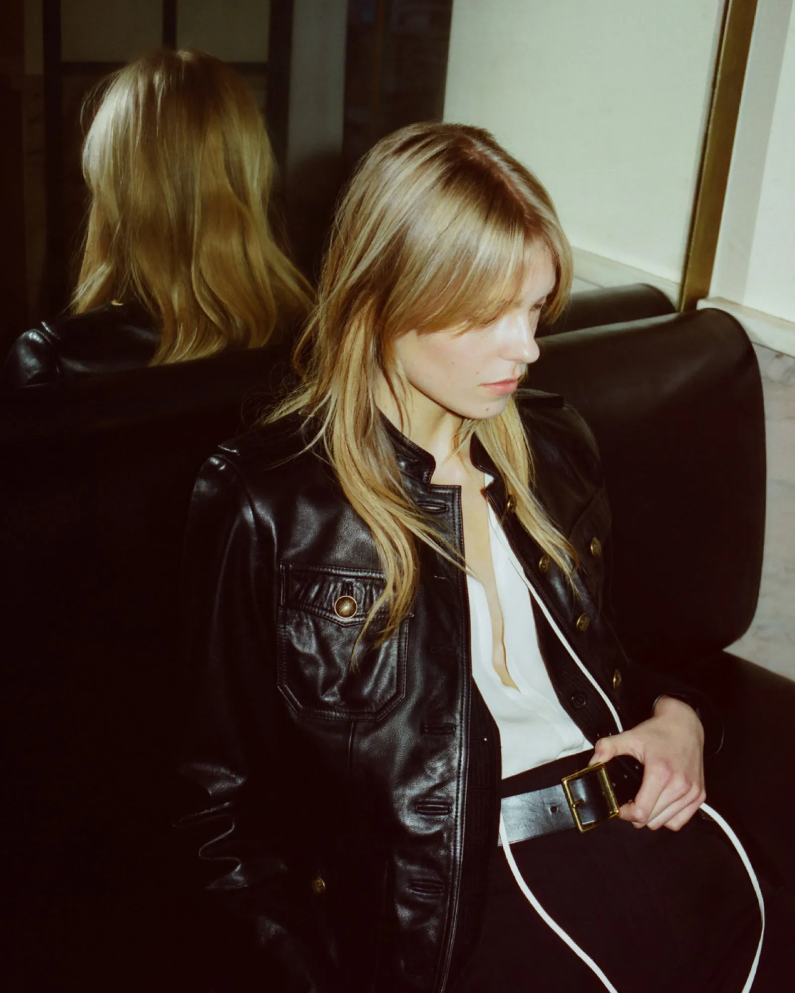 GERALDINE LEATHER JACKET