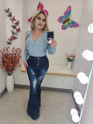 Gianna bodysuit blue