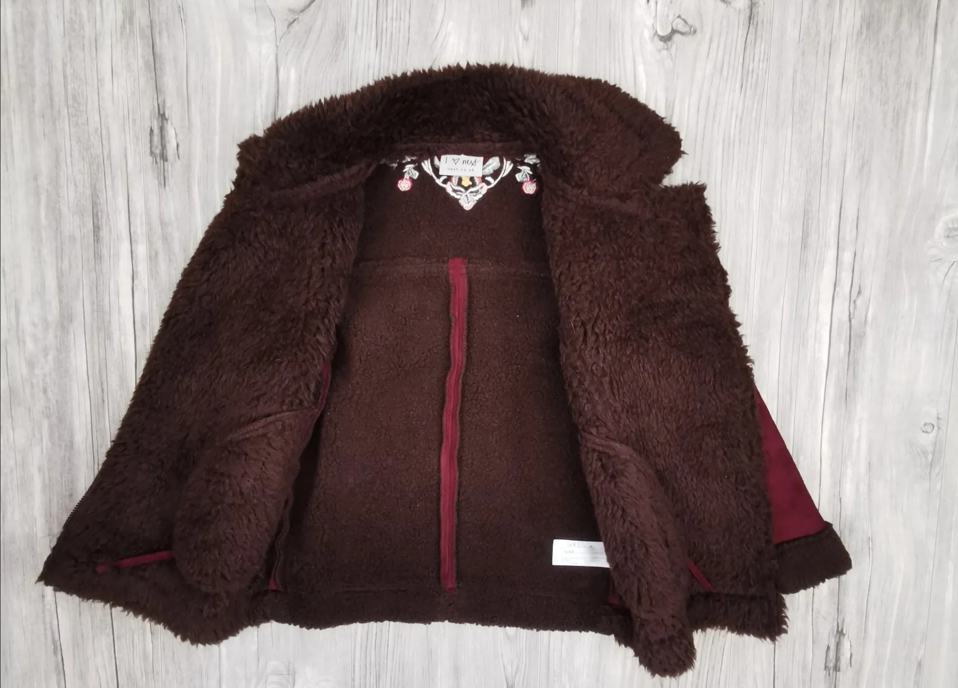 GIRL SIZE 6 YEARS - NEXT UK BRAND, Asymmetrical Jacket, Fall / Winter Wear EUC B28