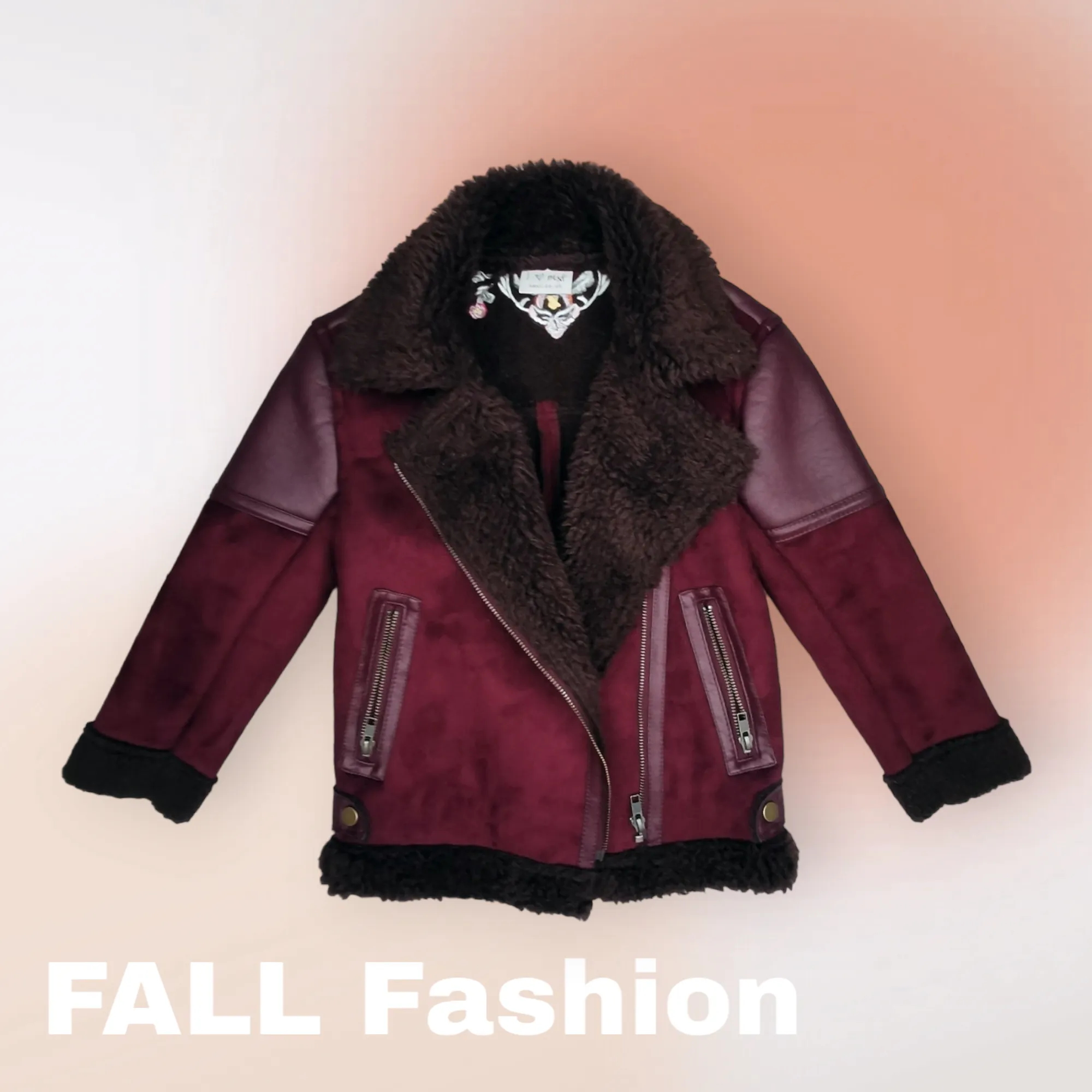 GIRL SIZE 6 YEARS - NEXT UK BRAND, Asymmetrical Jacket, Fall / Winter Wear EUC B28