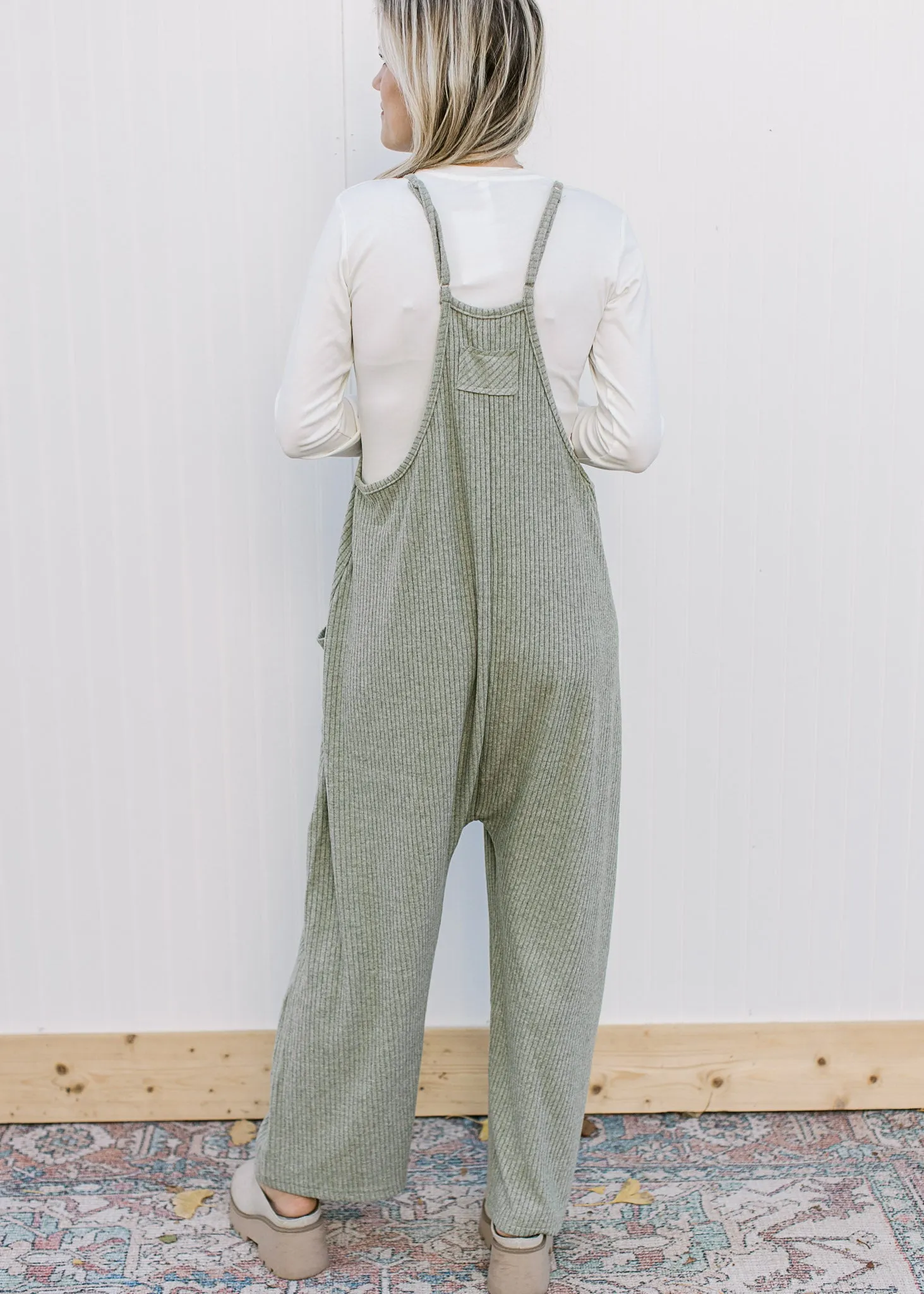 Green Tea Sweater Jumpsuit