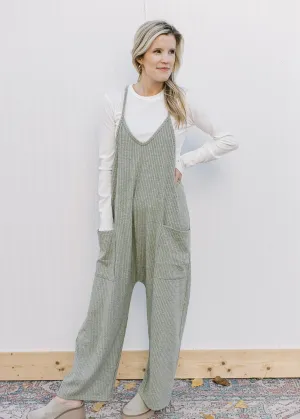 Green Tea Sweater Jumpsuit