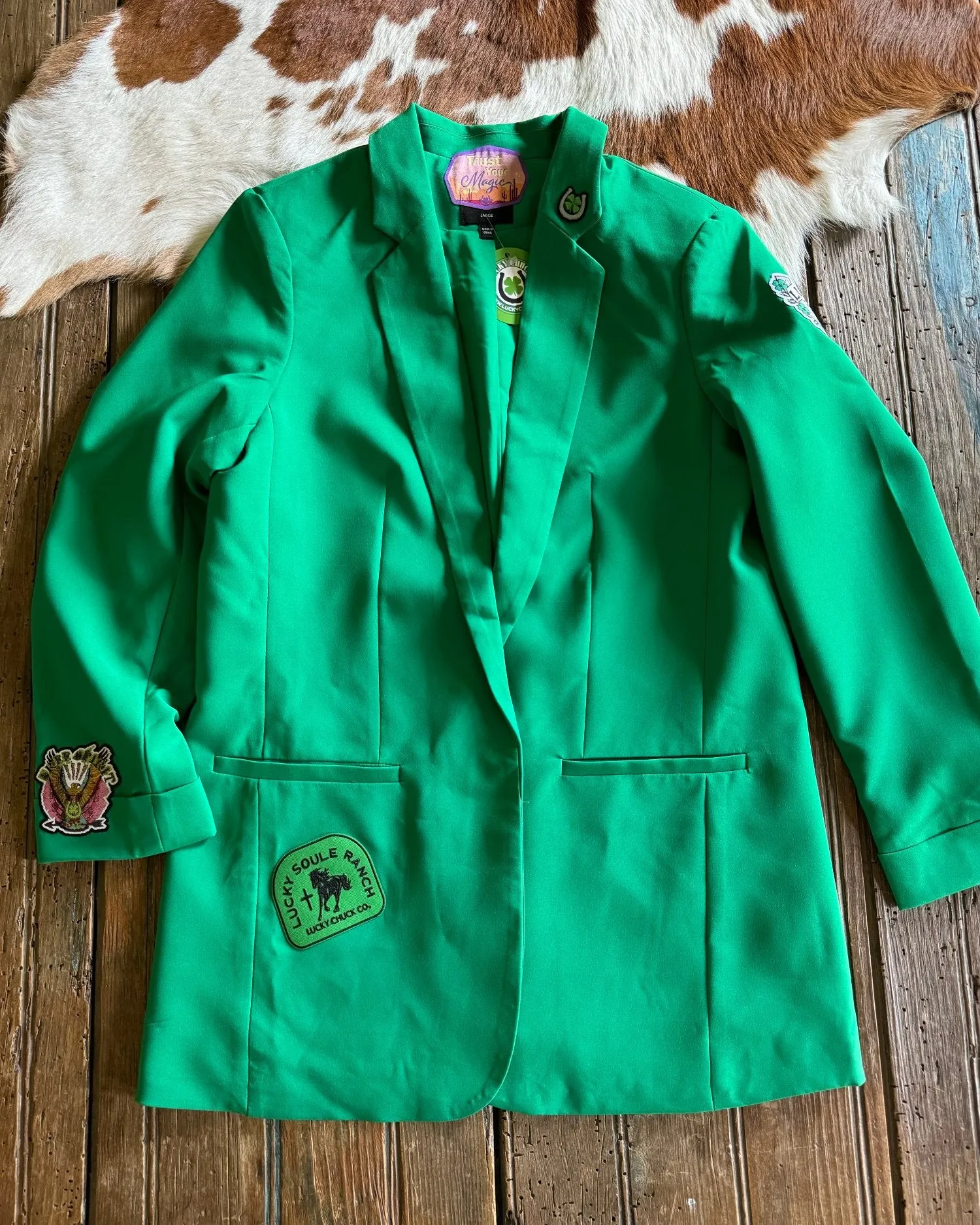 Green With Envy Kelly Green Blazer
