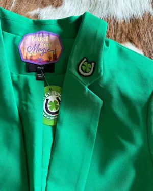 Green With Envy Kelly Green Blazer
