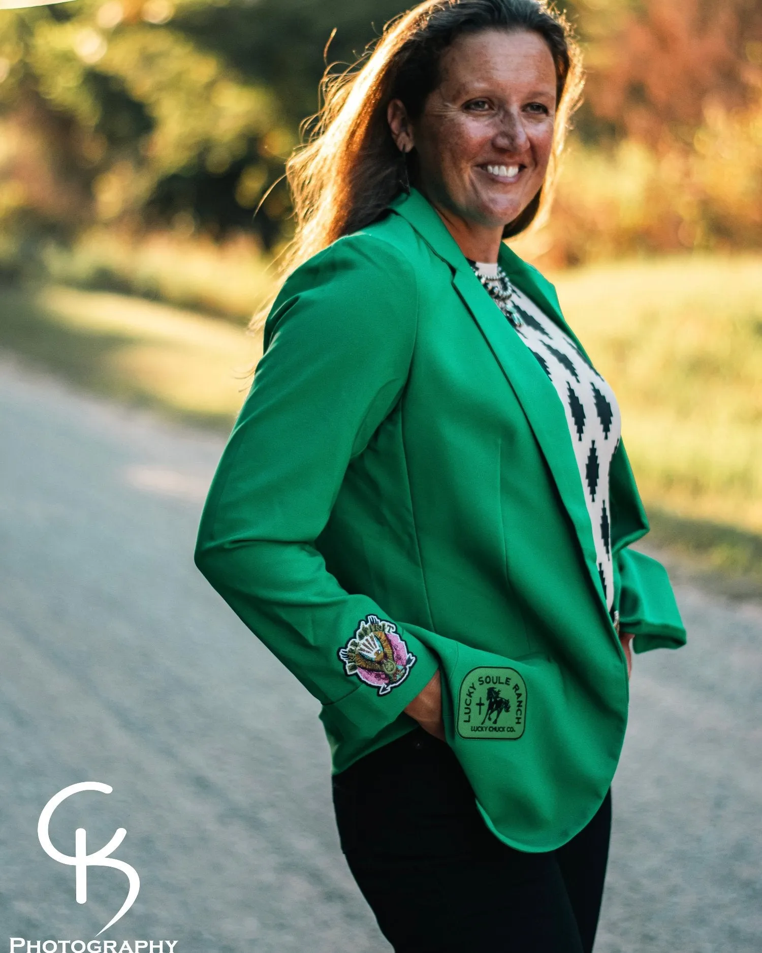 Green With Envy Kelly Green Blazer