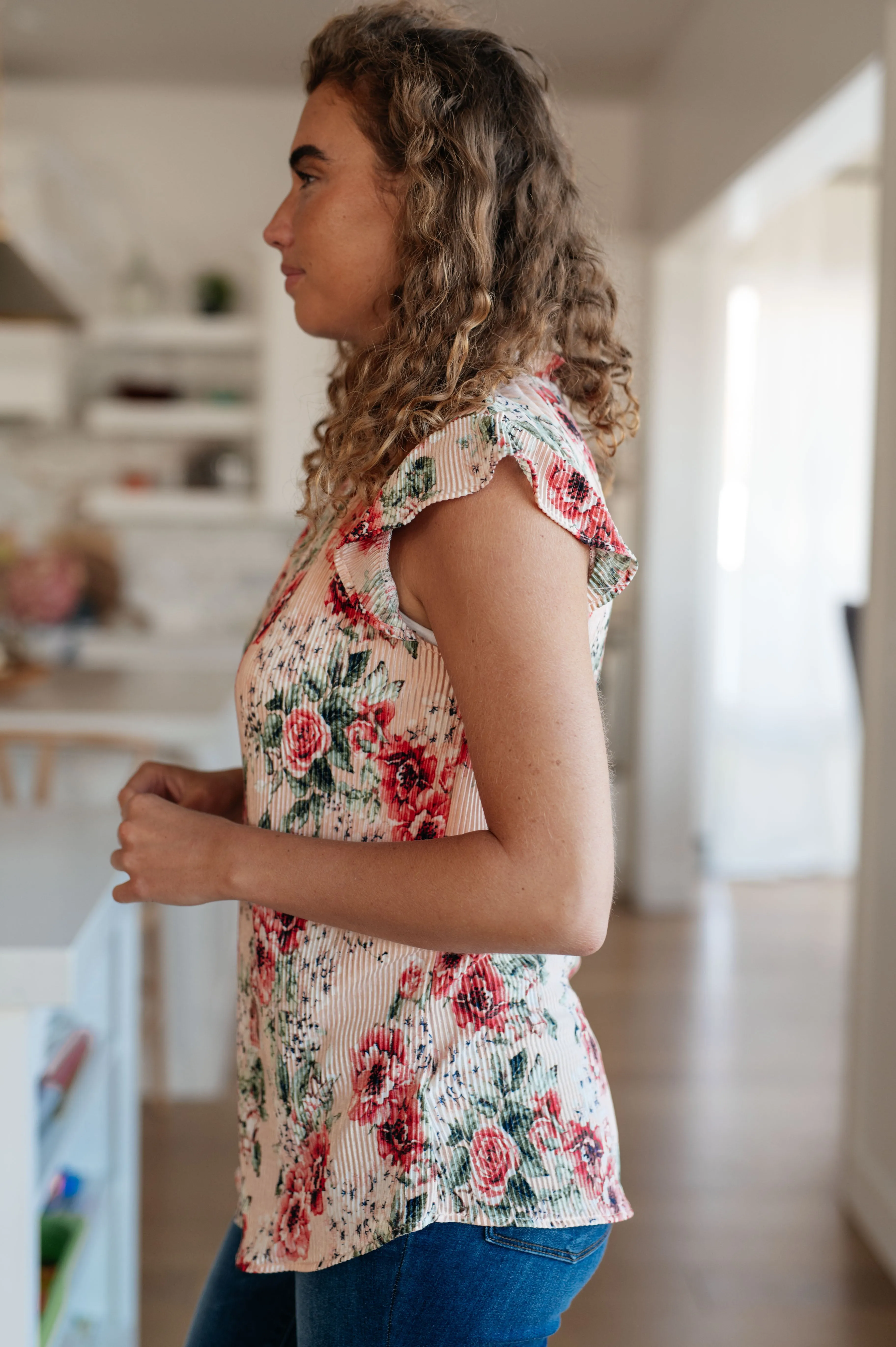 Hazel Blues® |  Making Me Blush Floral Top
