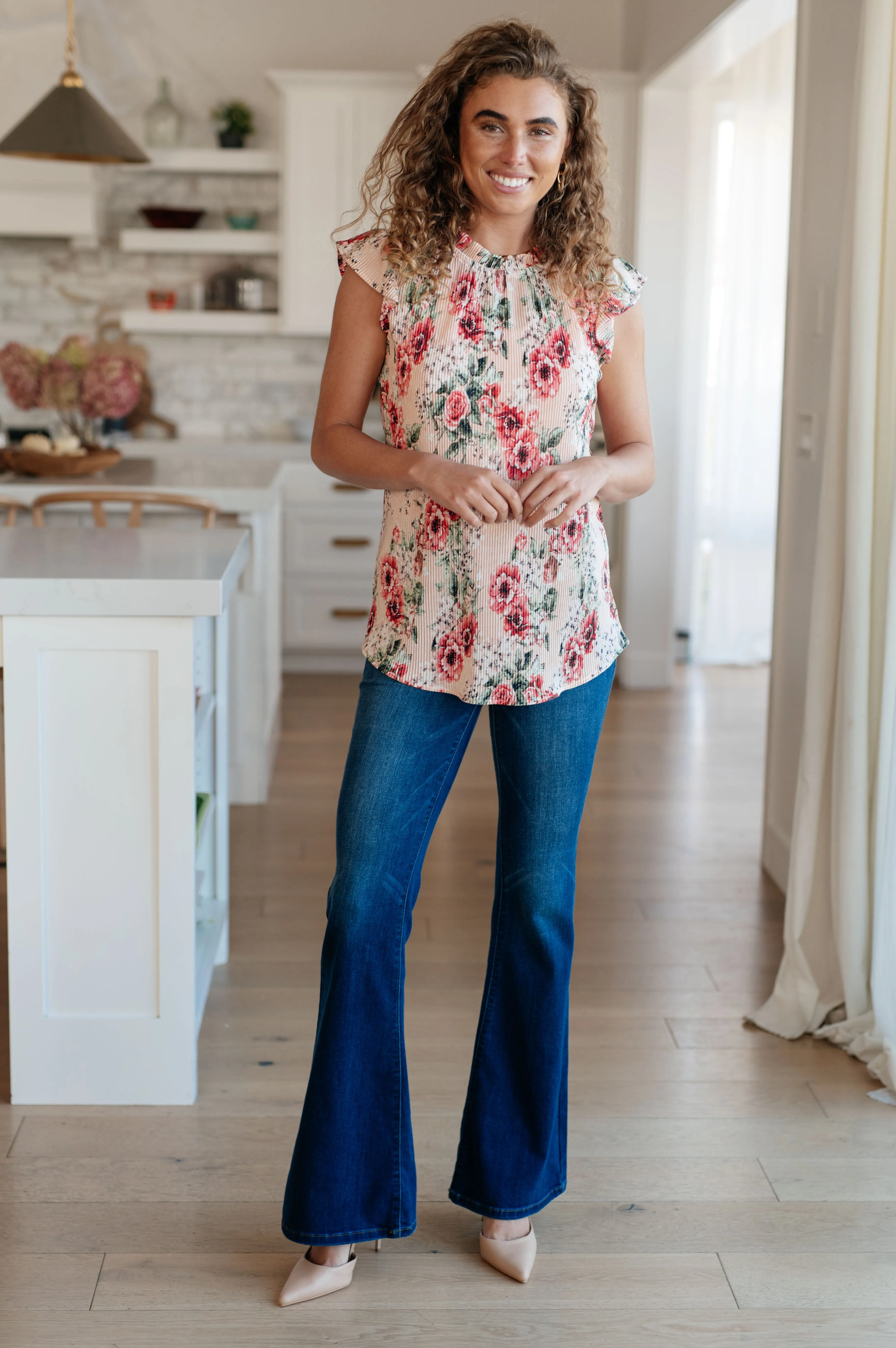 Hazel Blues® |  Making Me Blush Floral Top
