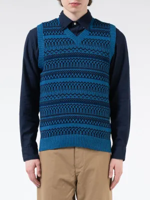 Jacquard Knit Vest