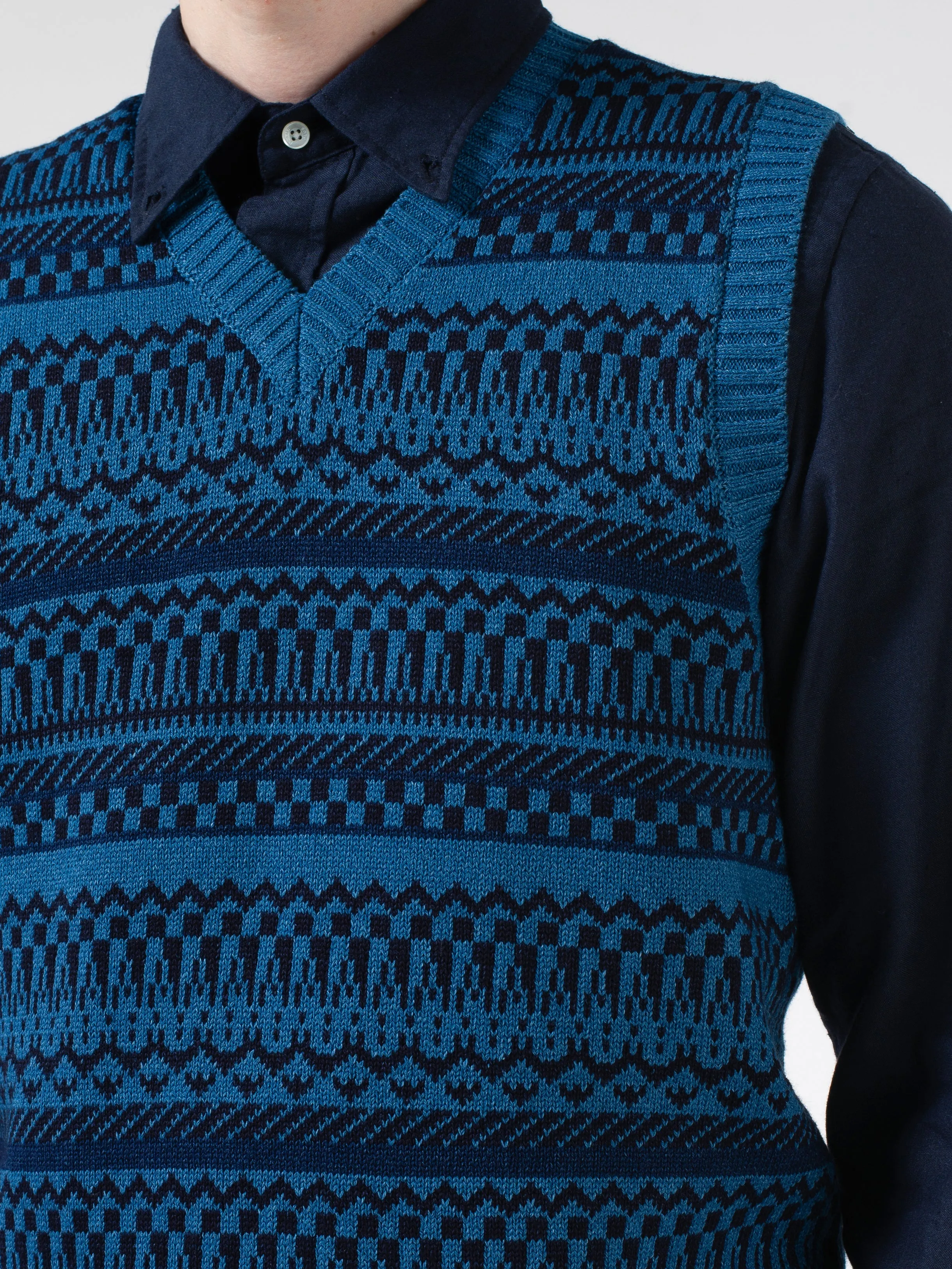 Jacquard Knit Vest