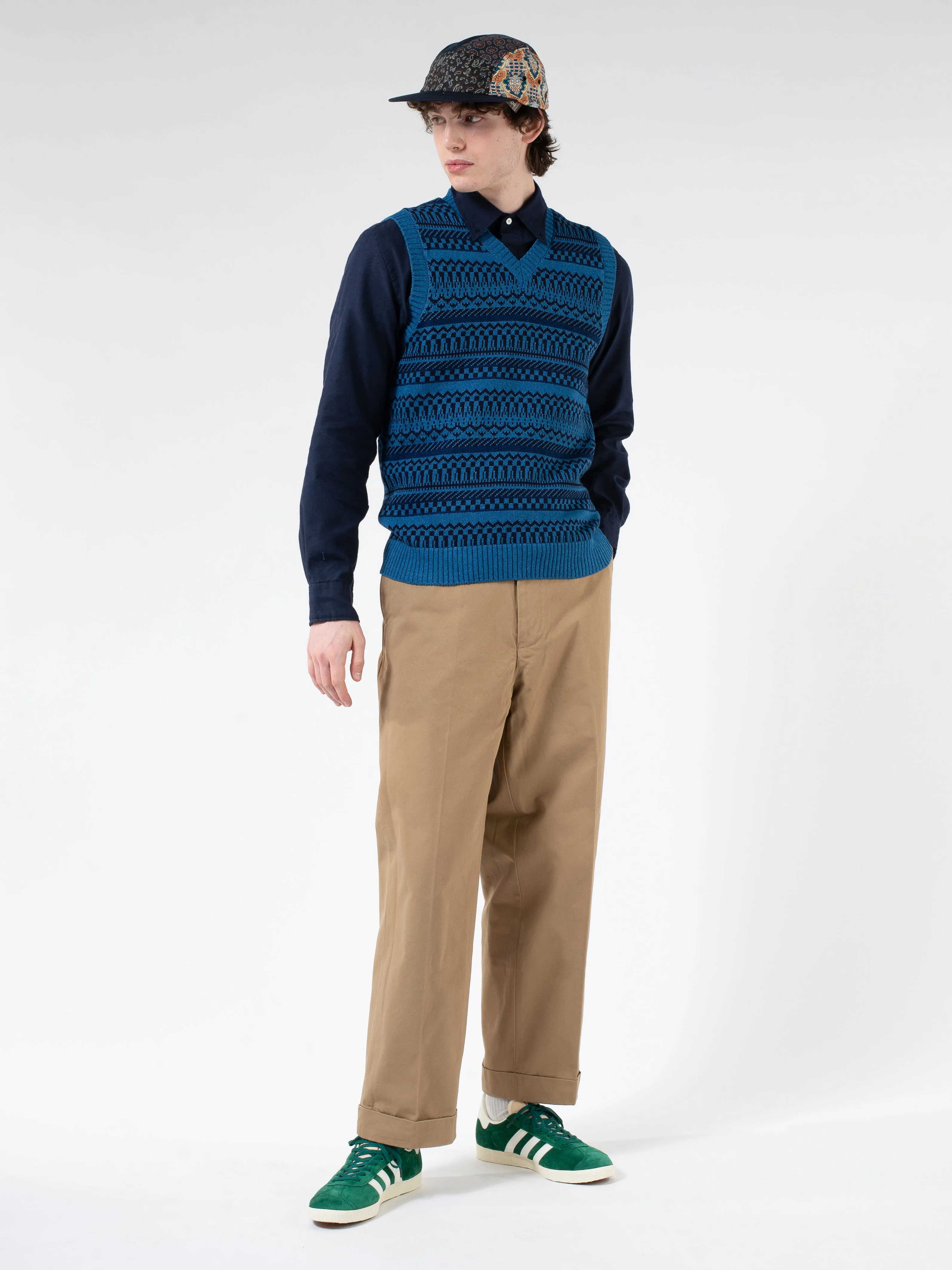 Jacquard Knit Vest