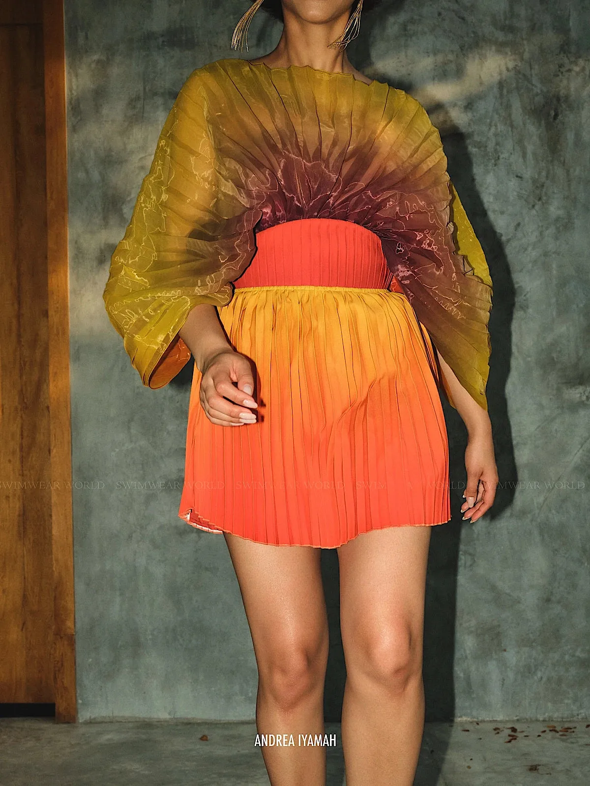 Kata Pleaded Mini Skirt