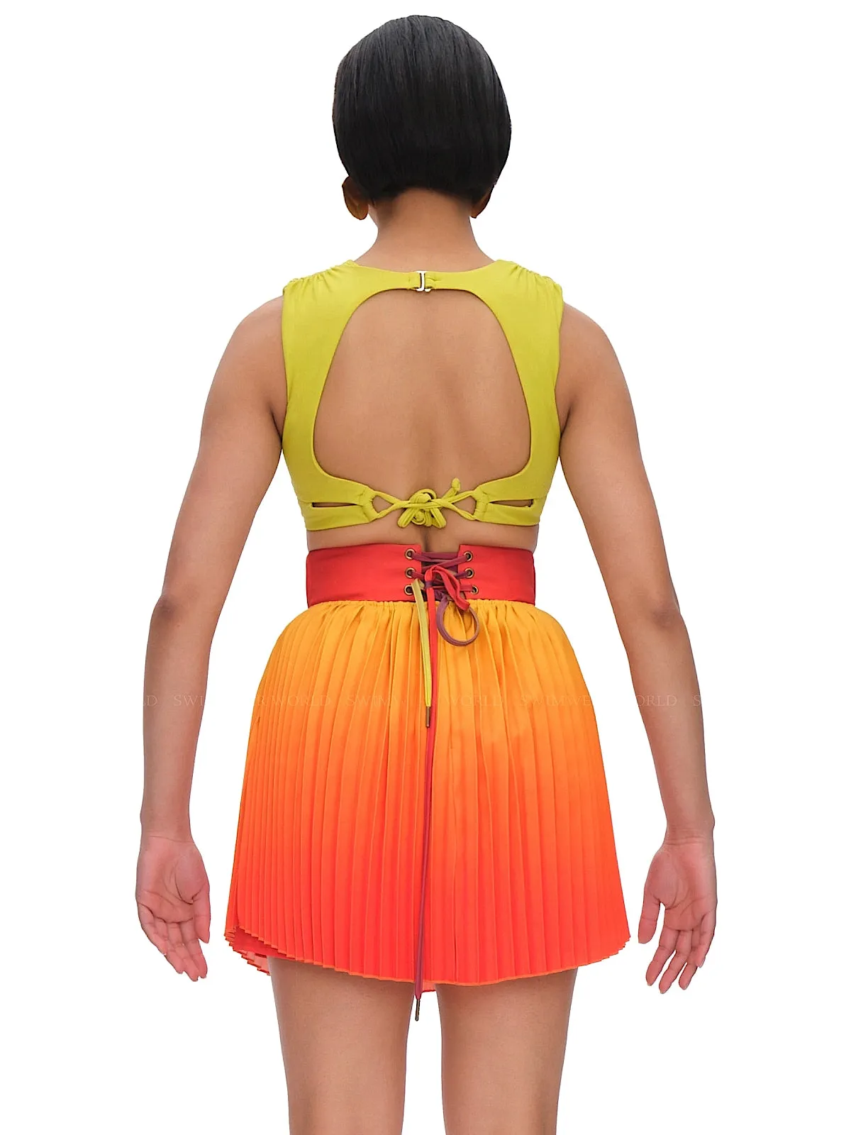 Kata Pleaded Mini Skirt