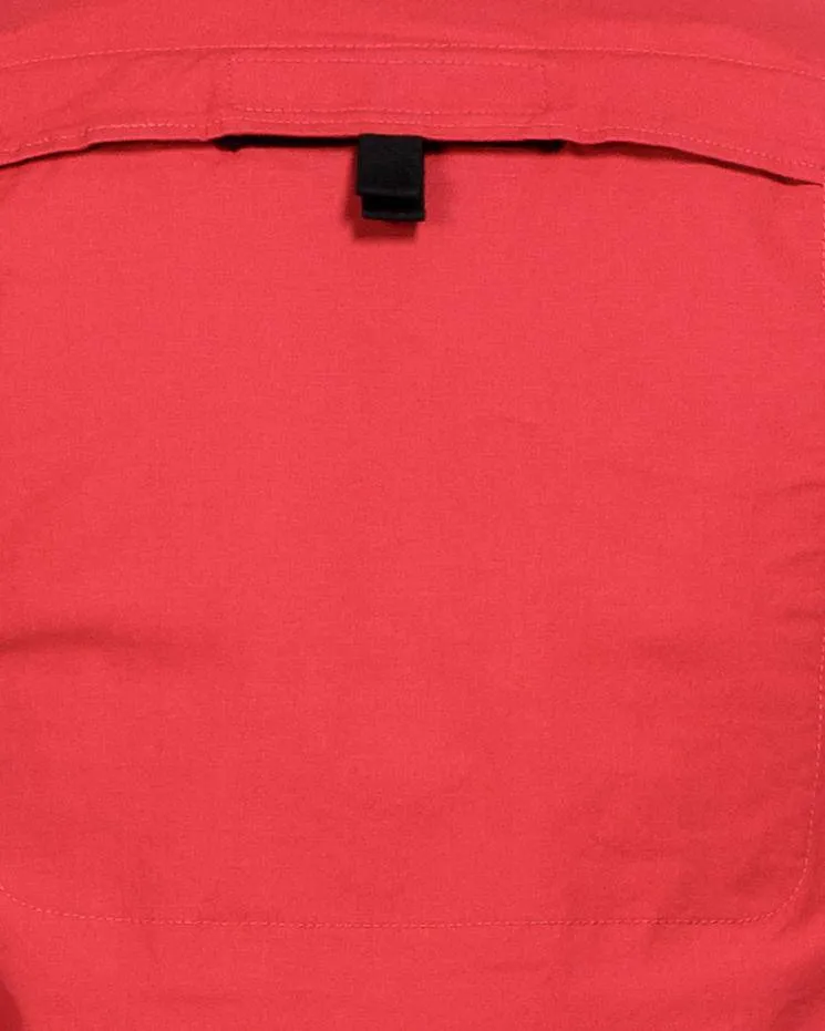 Konus Men's Elongated Twill Jacket in Red