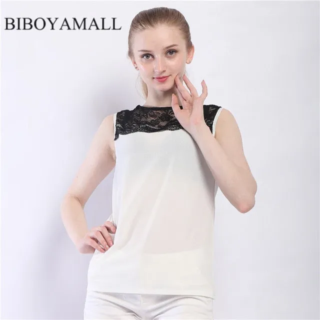 Lace Chiffon Blouse Pink/Red