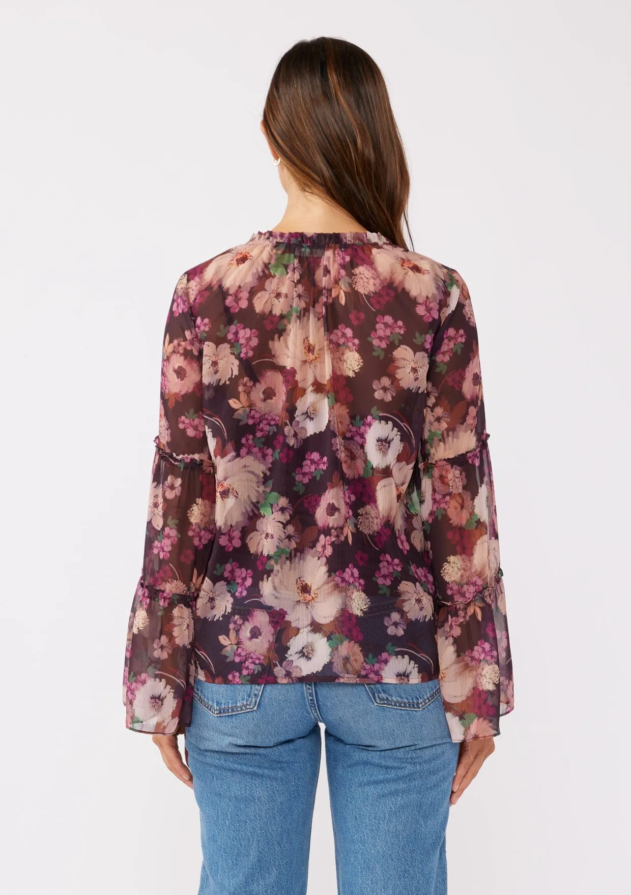 Lenni Floral Bell Sleeve Blouse