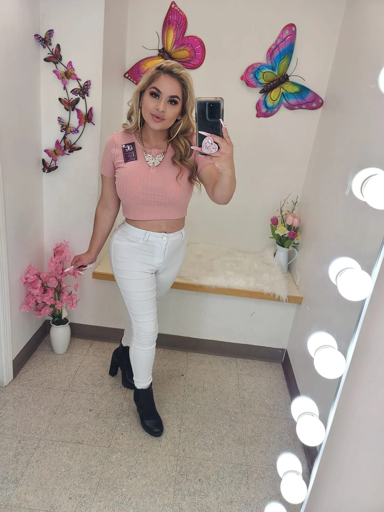 Lily Gray mauve pink