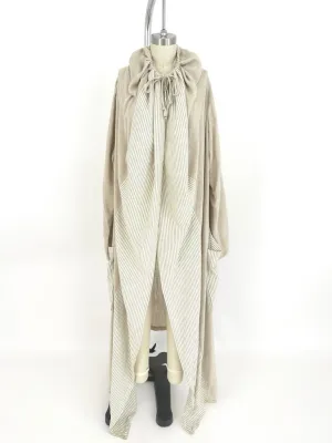 Linen-Blend Striped Duster