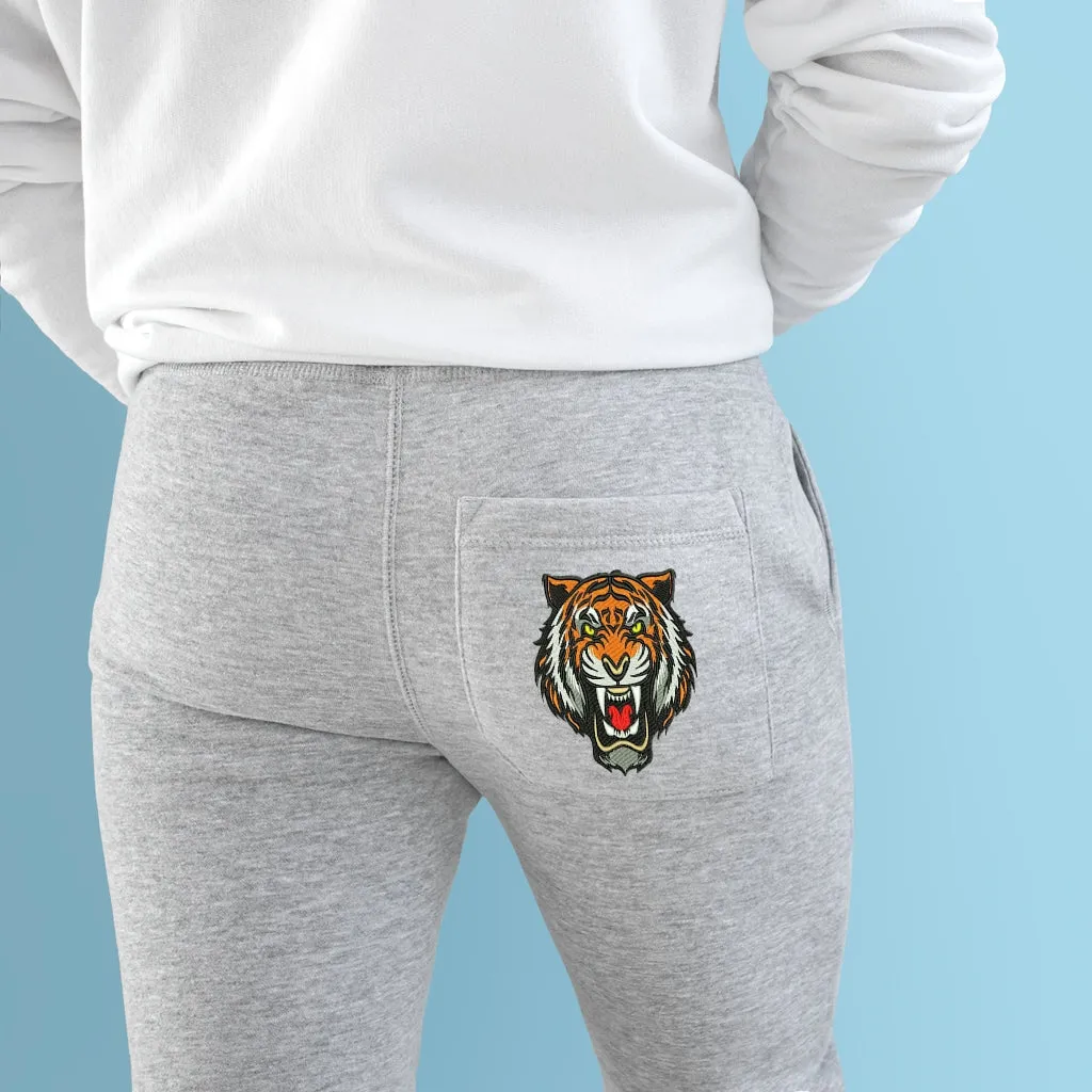 Lion head Fleece Joggers, Custom Joggers, Graphic joggers