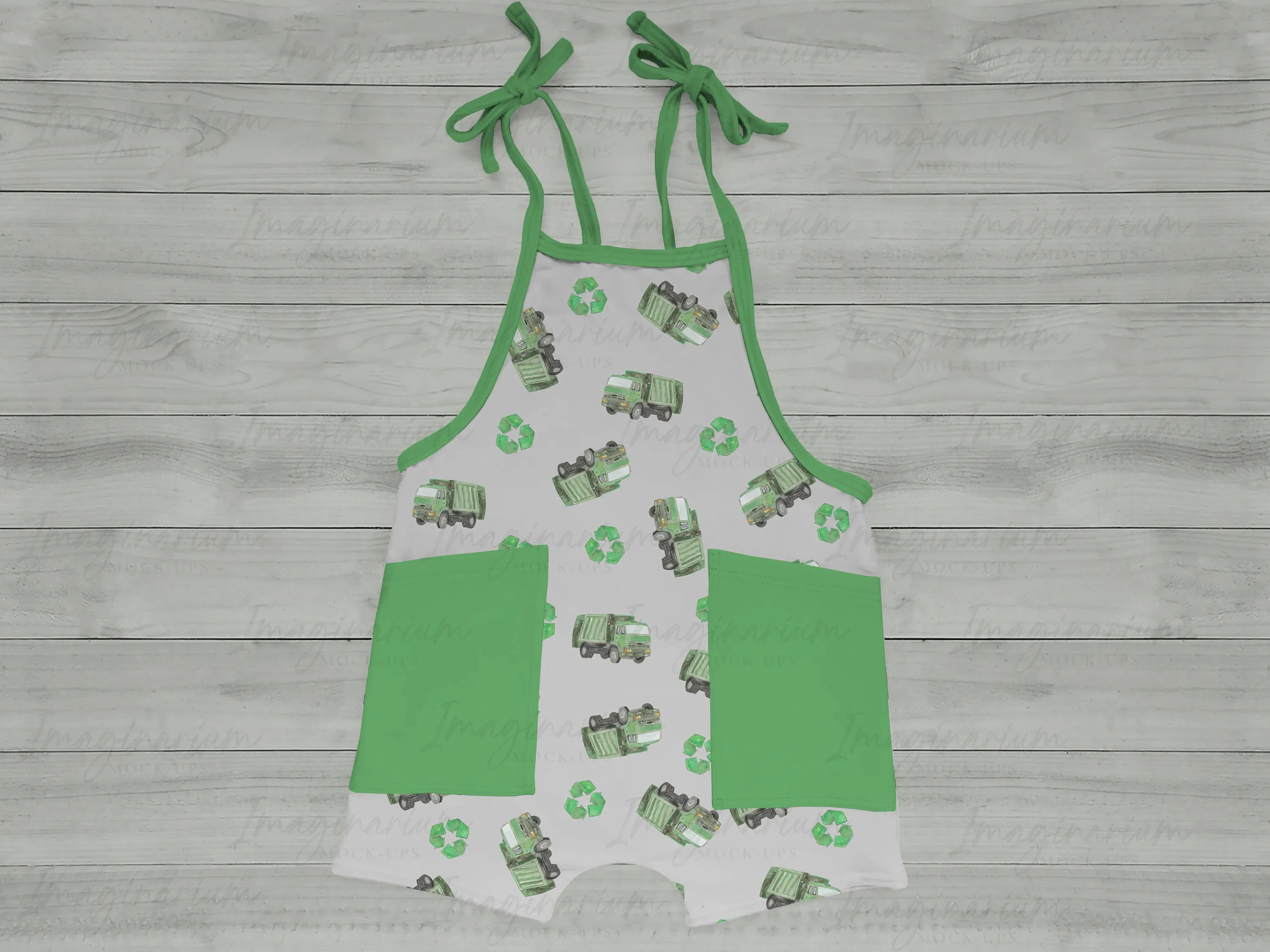 Lowland Tie Romper Mock Up, Realistic Clothing Mockup for Photoshop and Procreate
