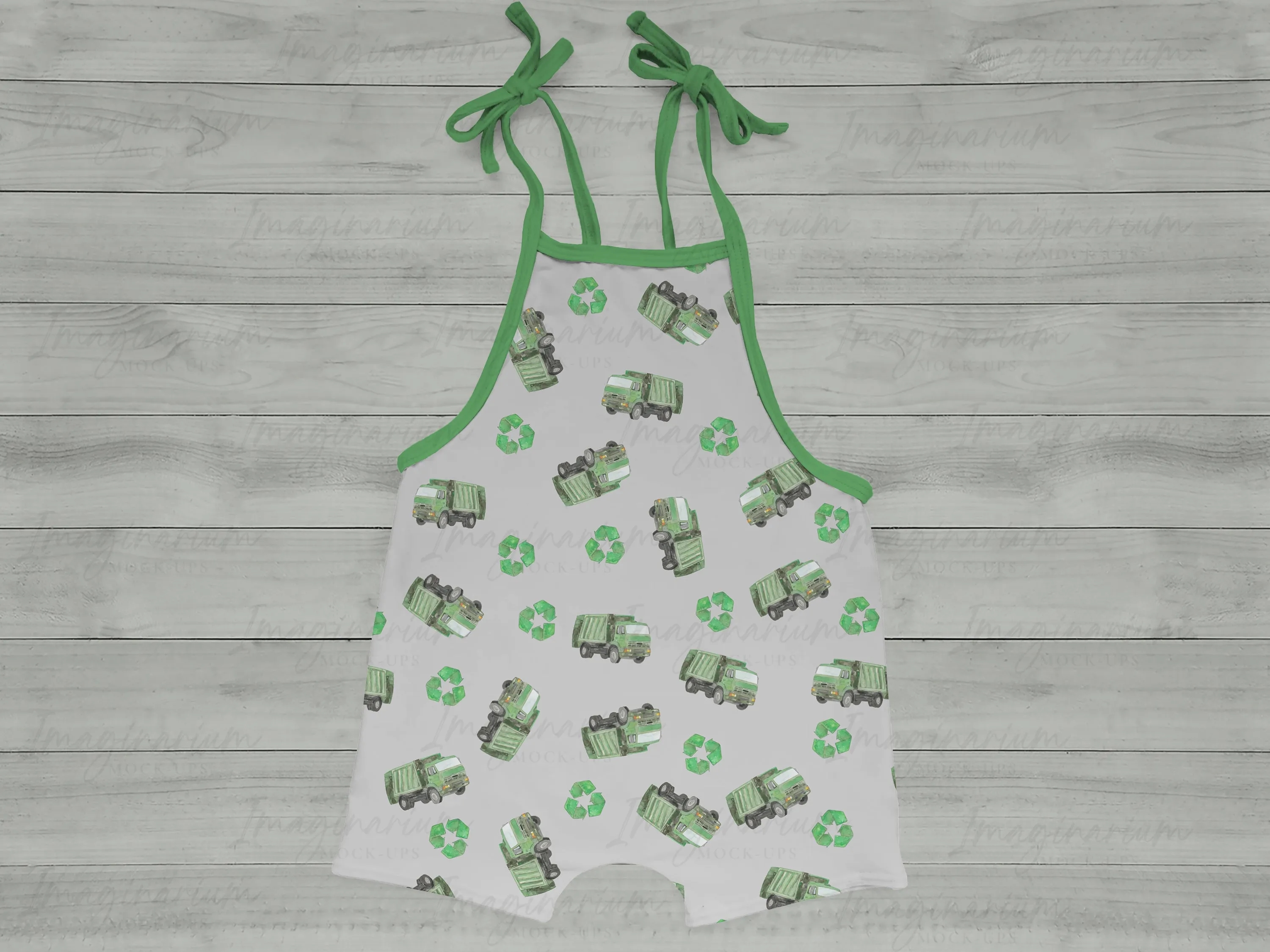 Lowland Tie Romper Mock Up, Realistic Clothing Mockup for Photoshop and Procreate