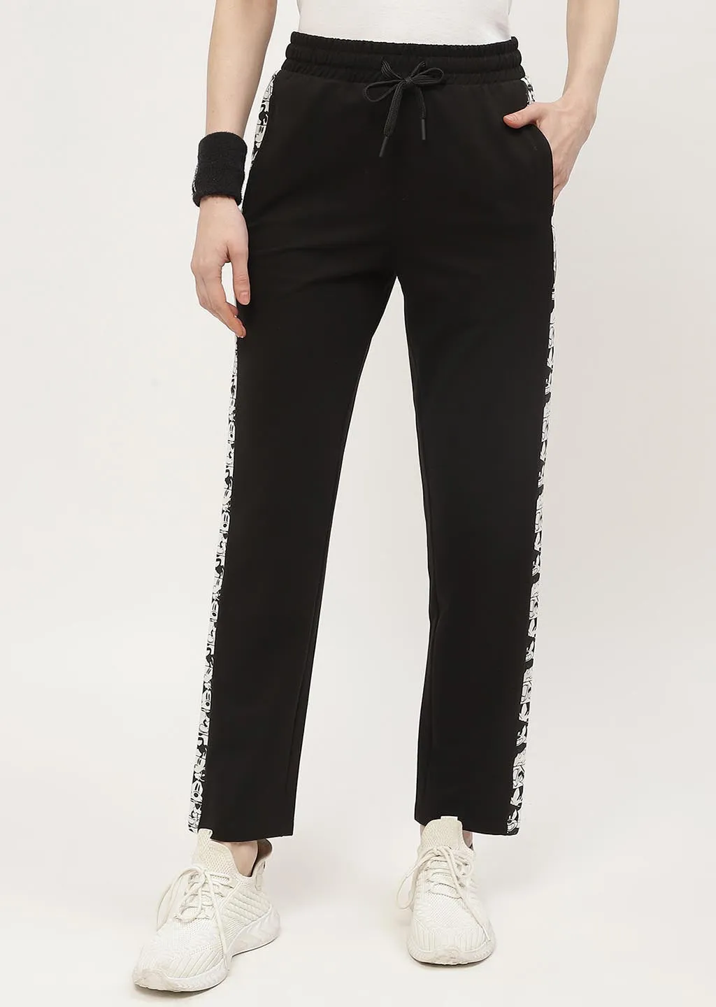 Madame Msecret Disney Striped Black Elasticated Waist Jogger