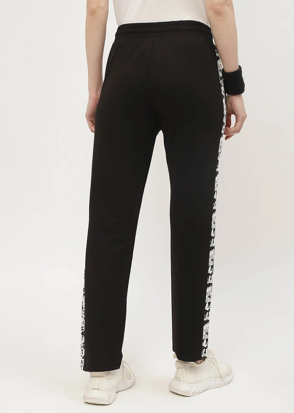 Madame Msecret Disney Striped Black Elasticated Waist Jogger