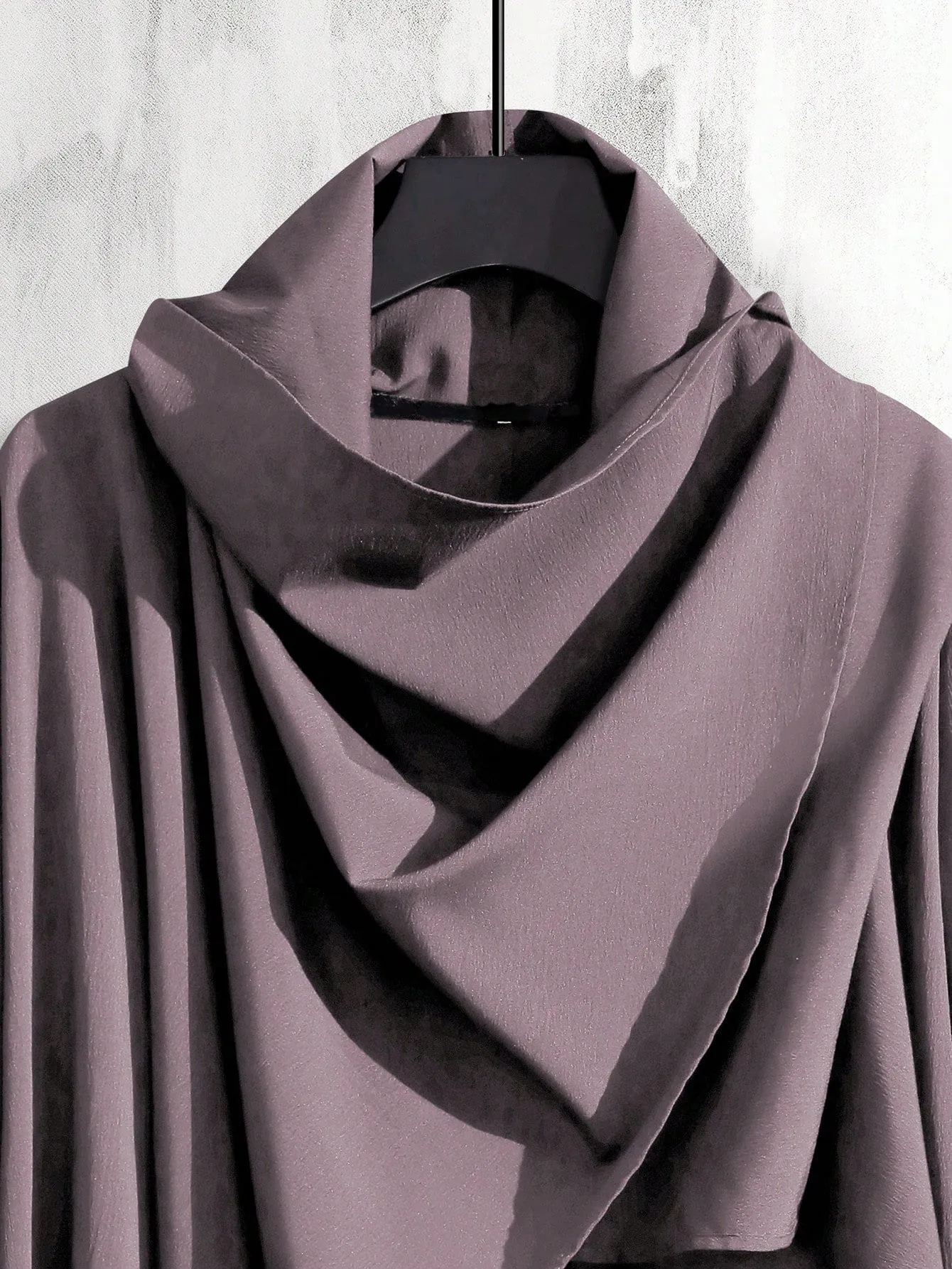 Manfinity EMRG Men Waterfall Collar Open Front Coat