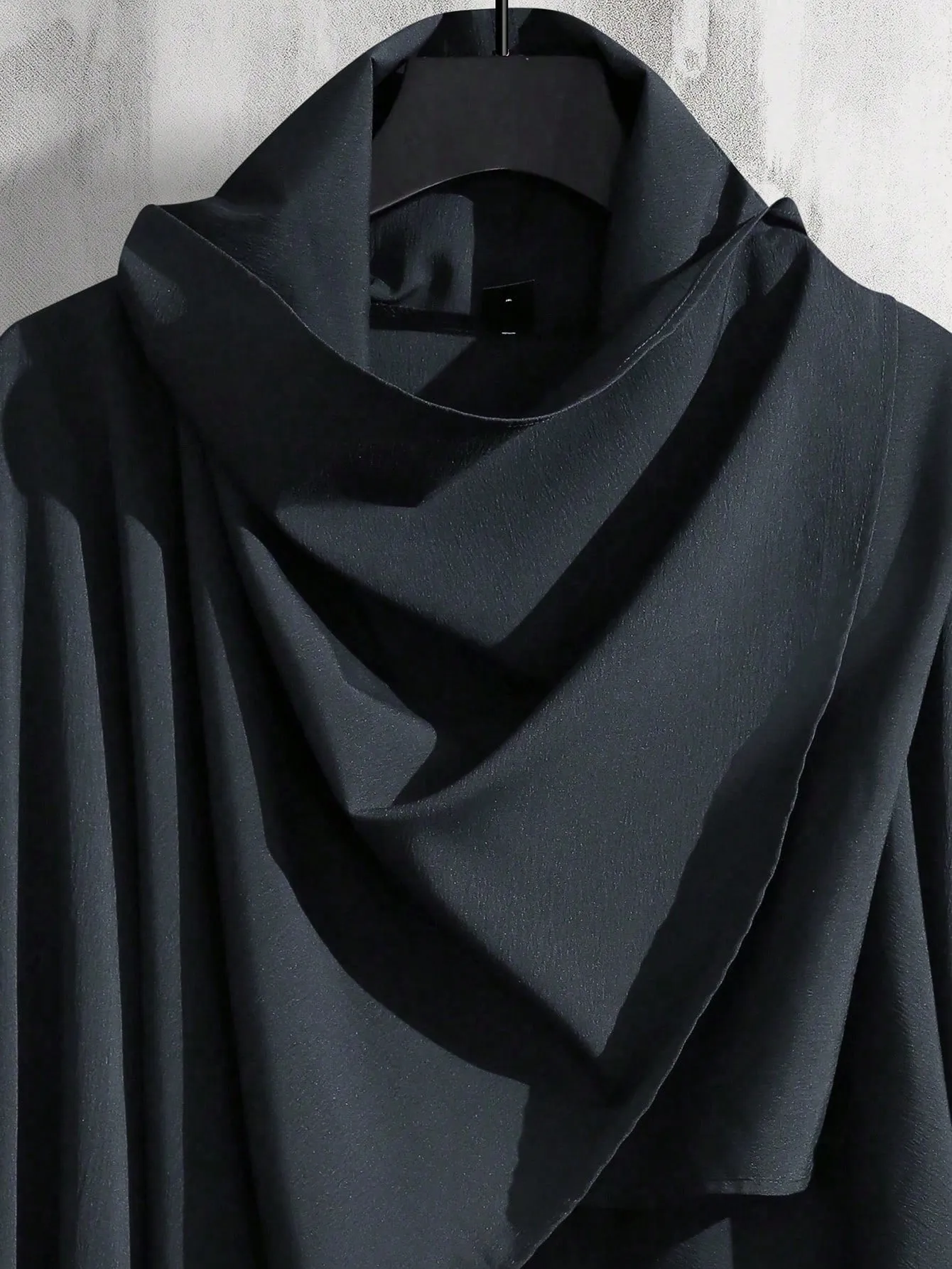 Manfinity EMRG Men Waterfall Collar Open Front Coat