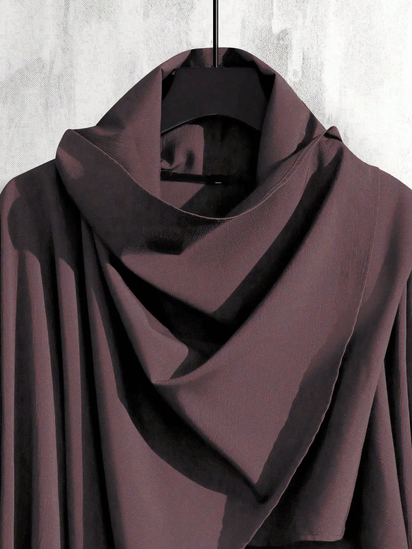 Manfinity EMRG Men Waterfall Collar Open Front Coat