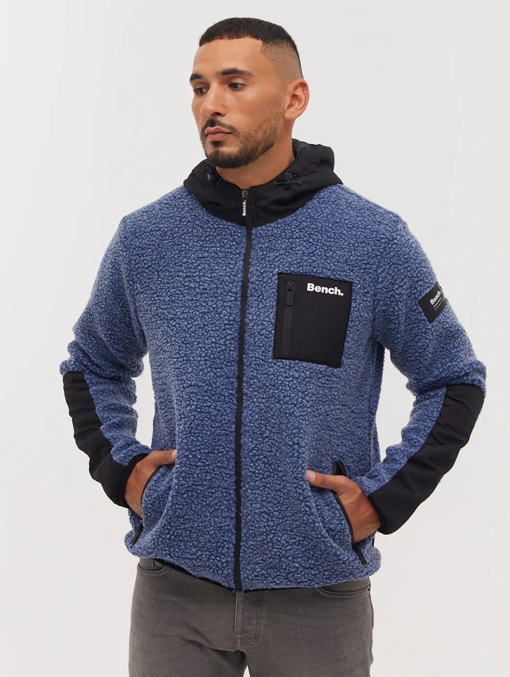 Marezi Single Patch Pocket Zip-Up Sherpa