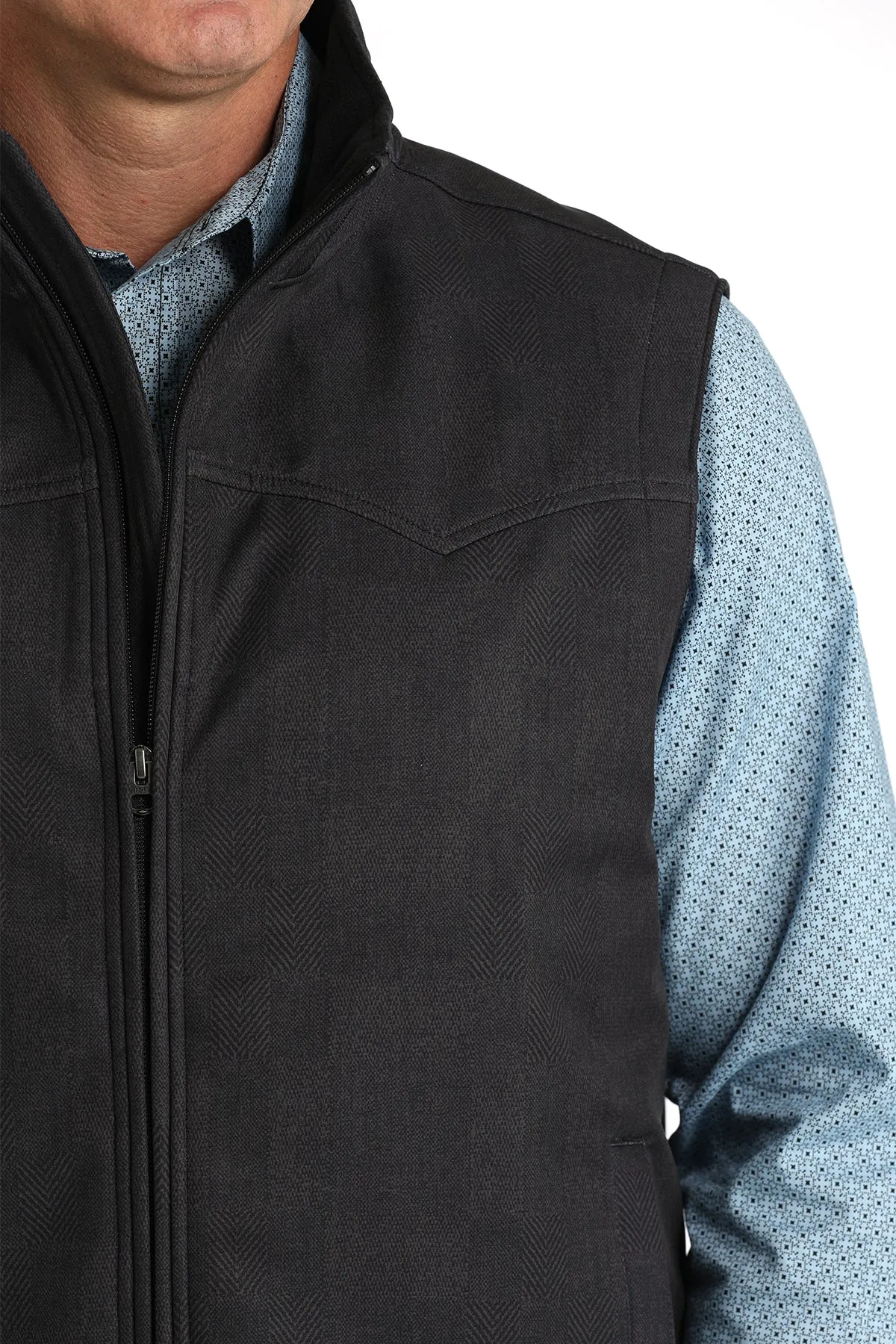 MENS CHROME CONCEALED CARRY BONDED VEST