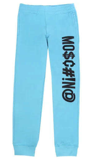 Mo$c#!n@ Embroidered Jogger - Blue