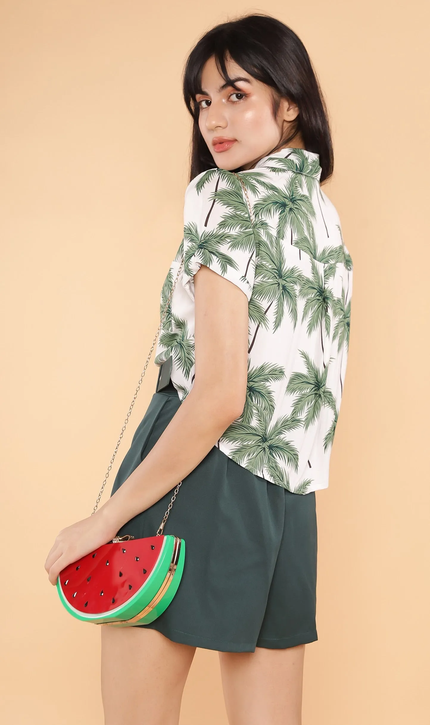 MONTE Tropical Collar Shirt (Palm)
