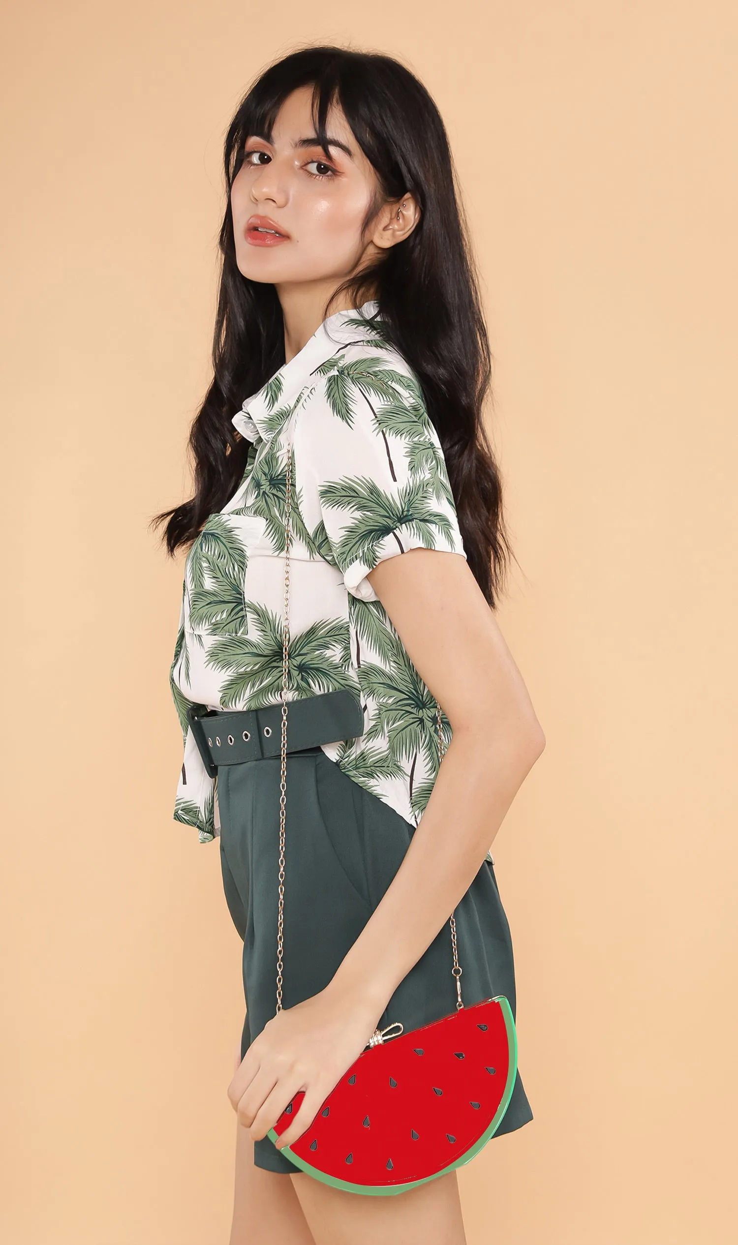 MONTE Tropical Collar Shirt (Palm)