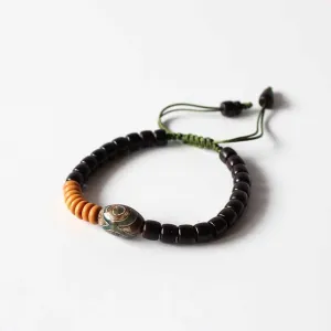 Natural Wooden Beads Tibetan Stone Bracelet
