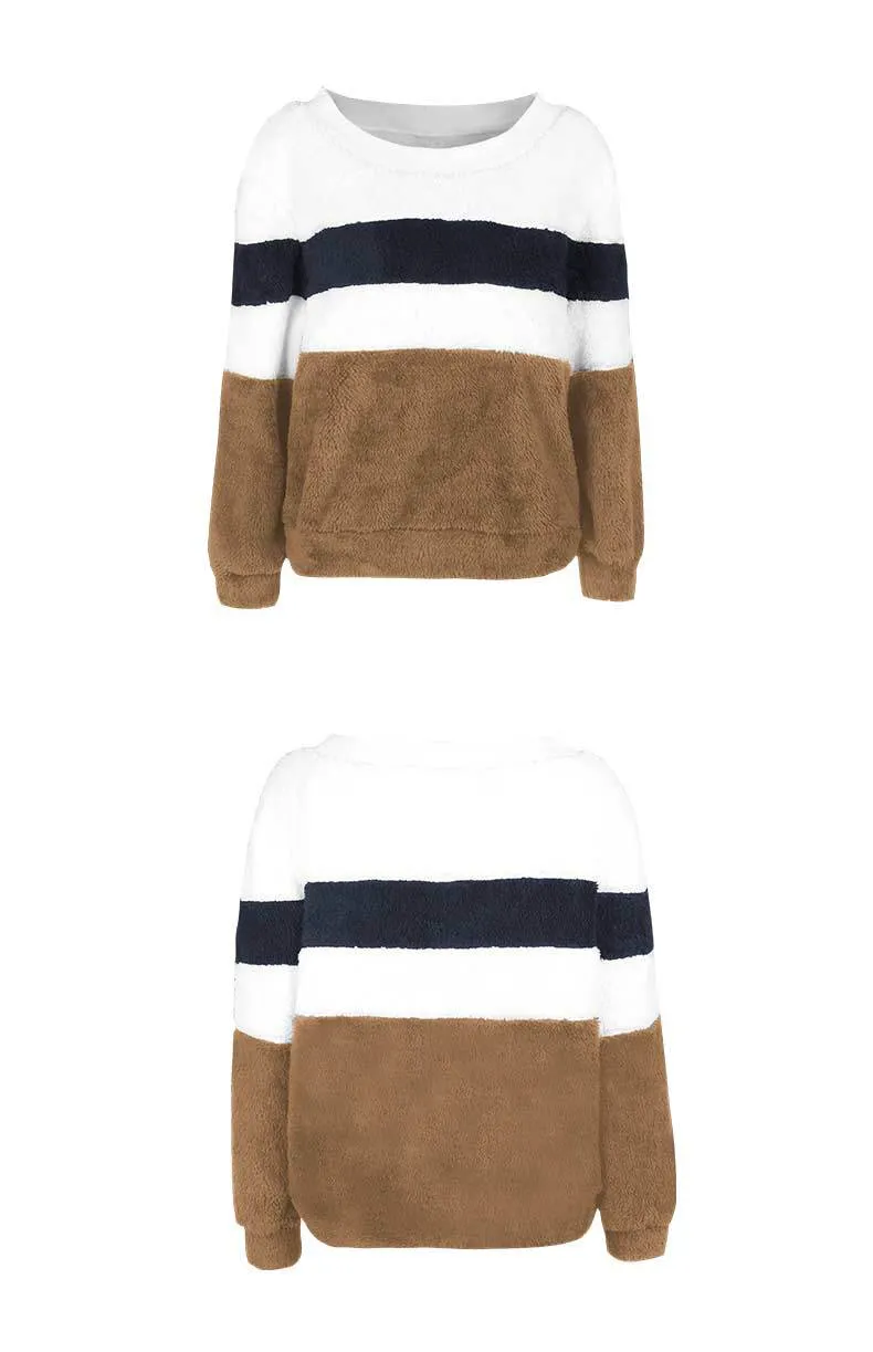 New Striped Sweater Long-sleeved Top