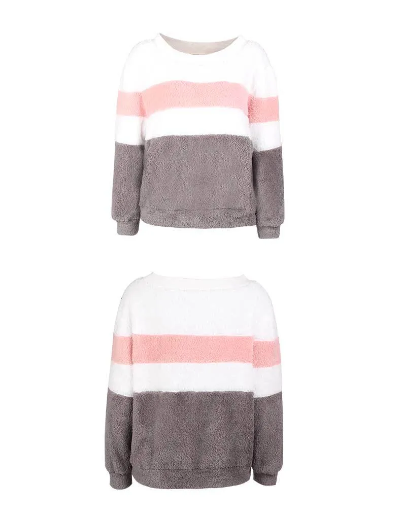 New Striped Sweater Long-sleeved Top