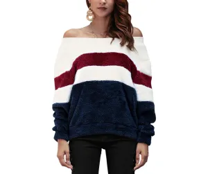 New Striped Sweater Long-sleeved Top