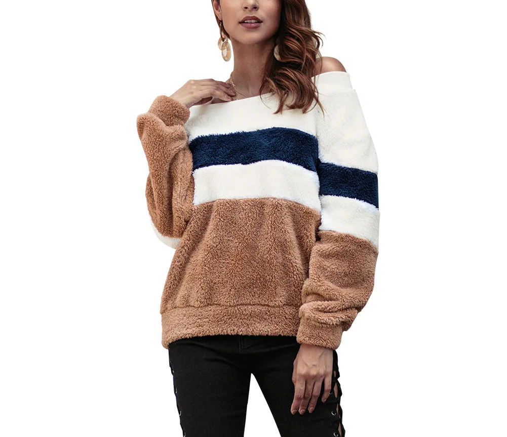 New Striped Sweater Long-sleeved Top
