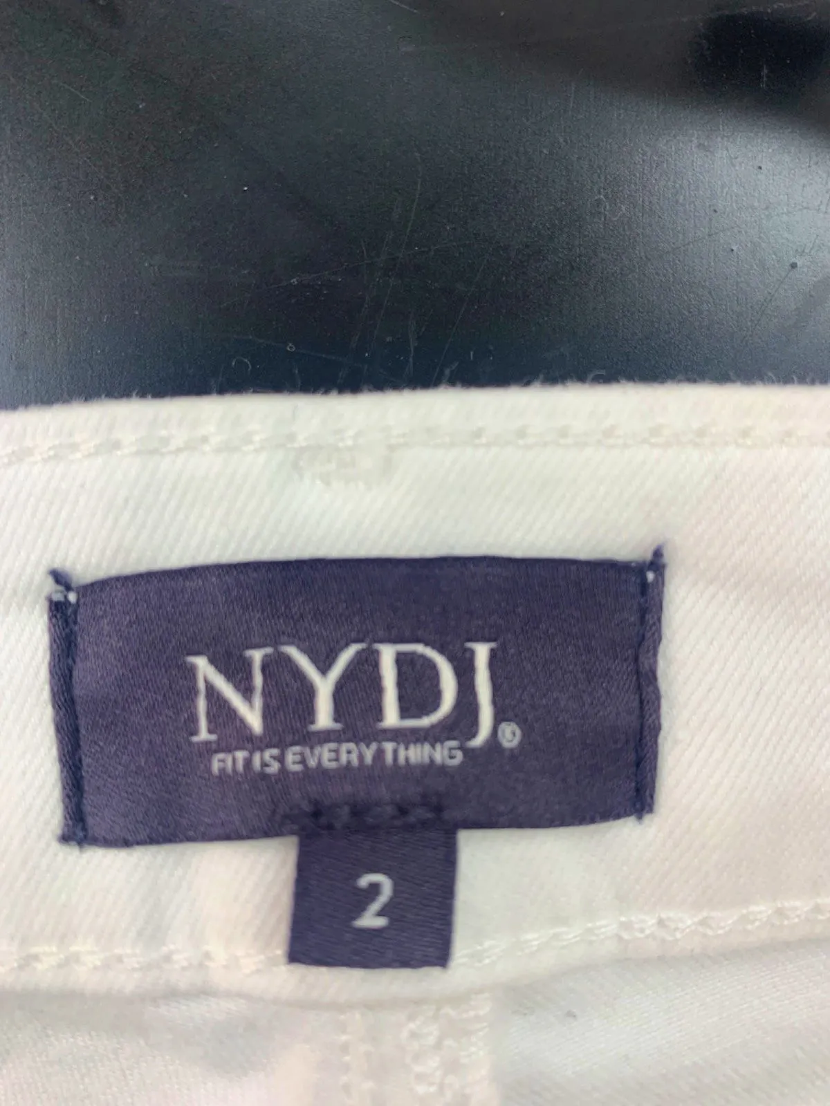 NYDJ White Marilyn Straight Ankle Jeans size UK 6