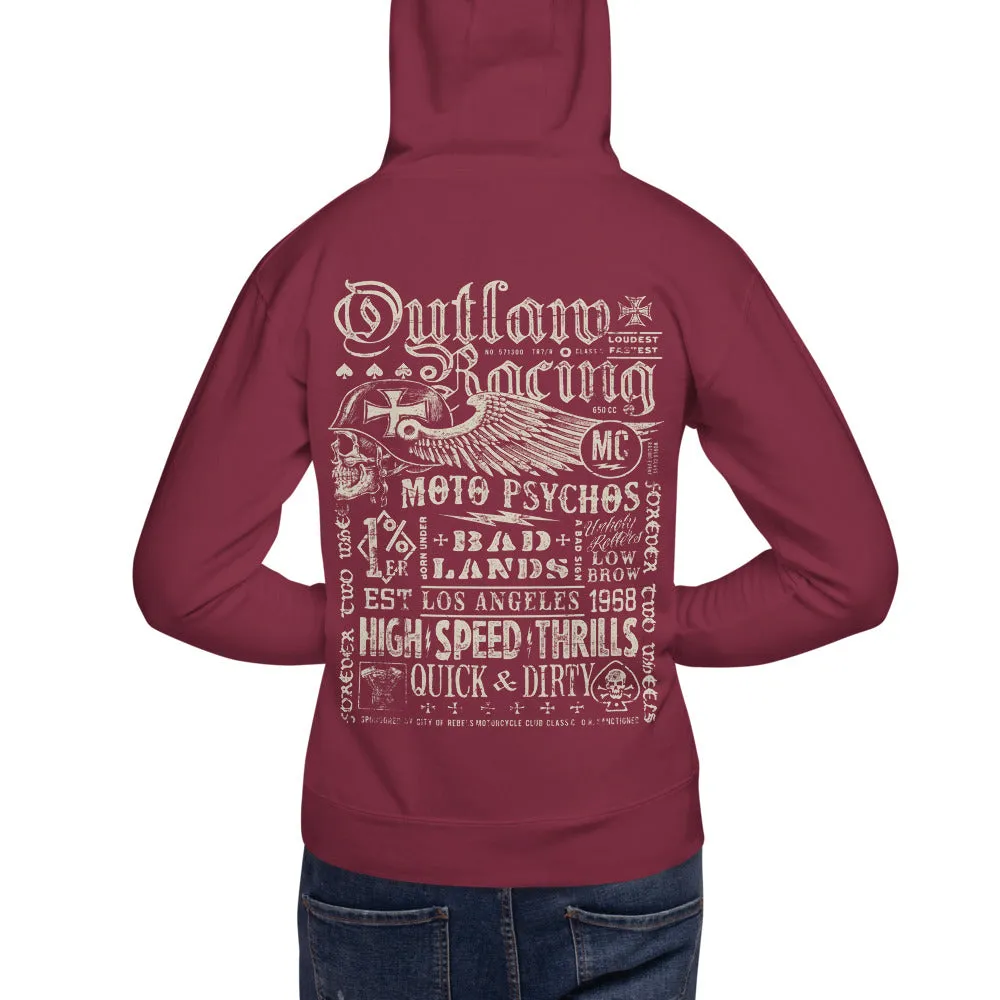 Outlaw Racing Men’s Premium Pullover Hoodie