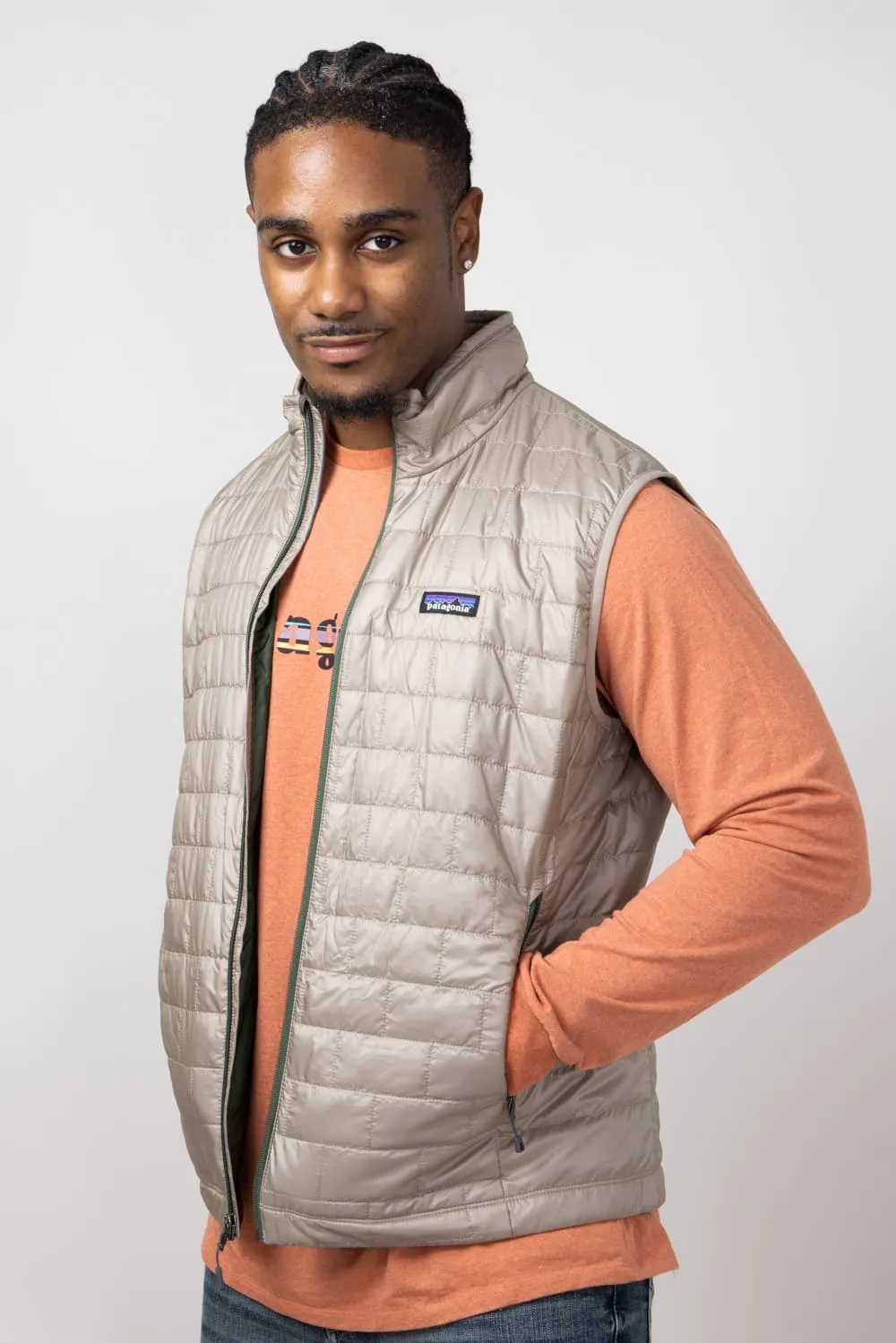 Patagonia Men's Nano Puff Vest in Seabird Grey | 84242-SBDY