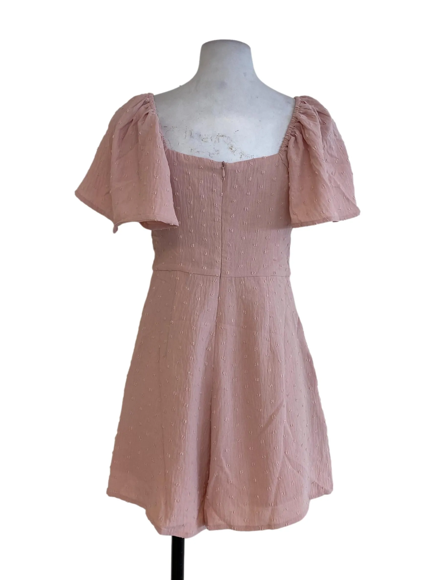 Pink Textured Rompers