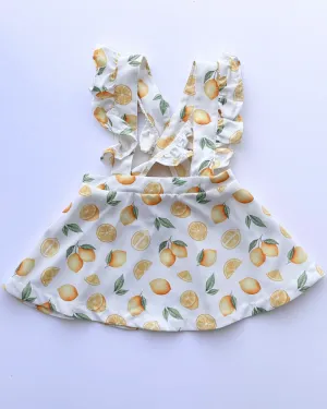 PREORDER! Addy Ruffle Suspender Skirt - Lovely Lemons