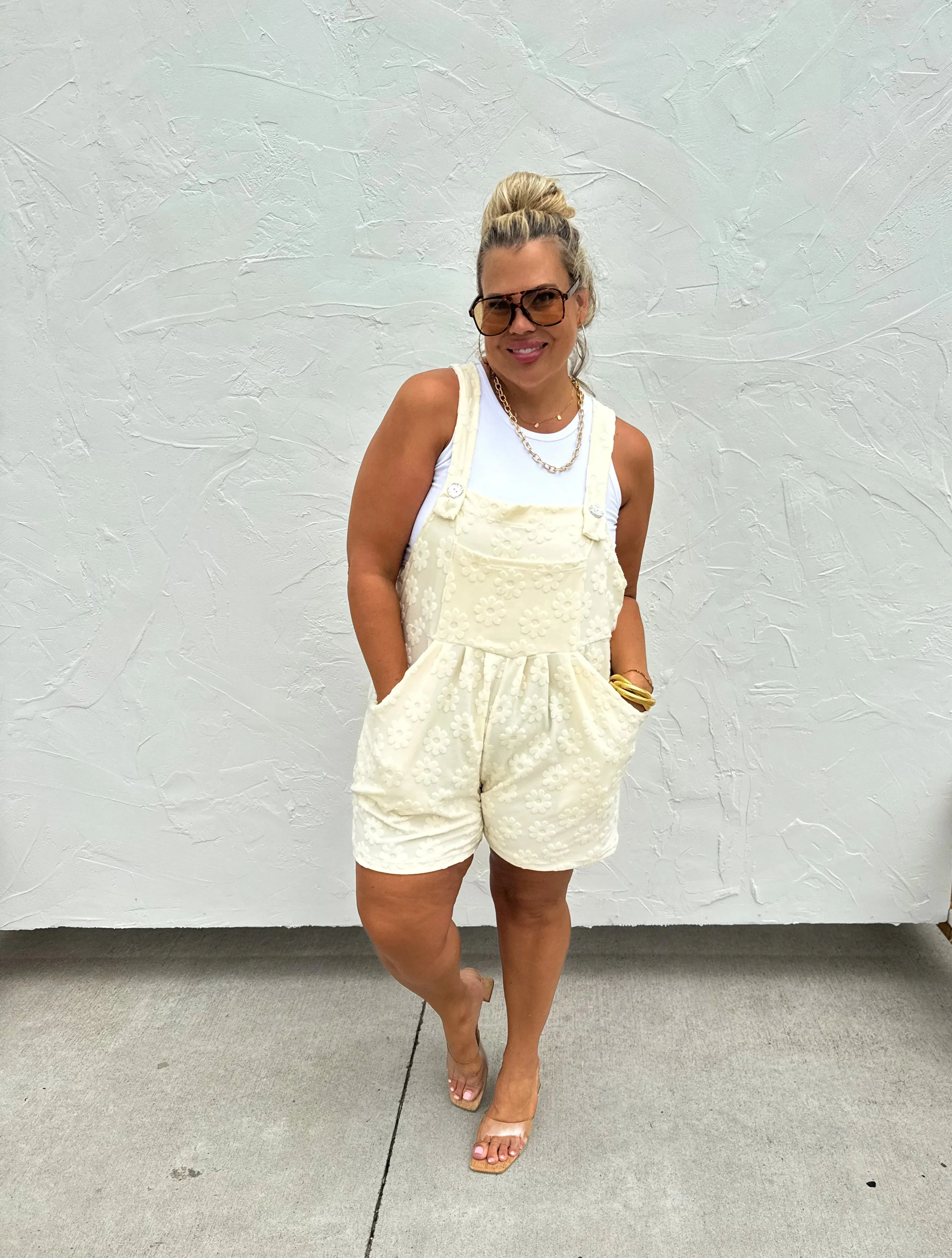 Preorder: Cambrie Pocket Romper by Blakeley (Ships Early June)