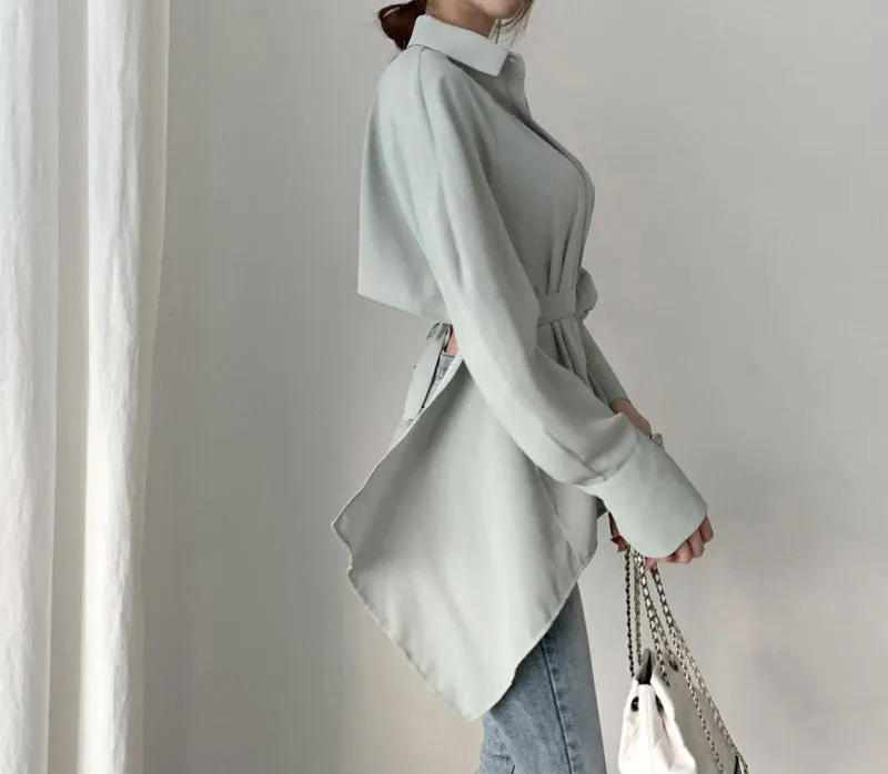 Puff Bubble Sleeves Strapless Single-breasted Blouses
