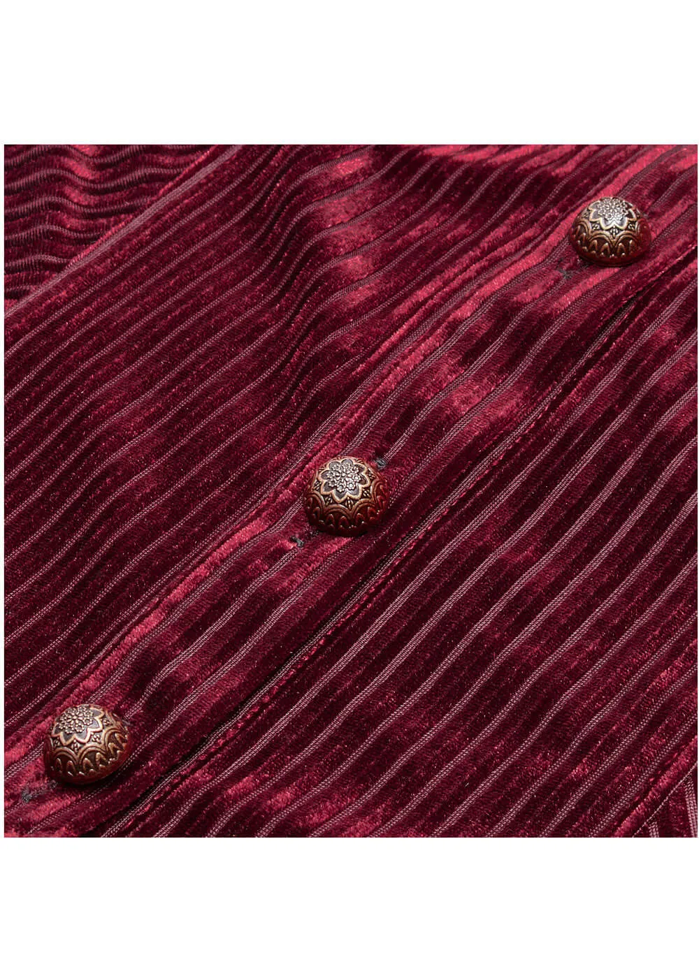 Punk Rave The Manor Velvet Blouse Red
