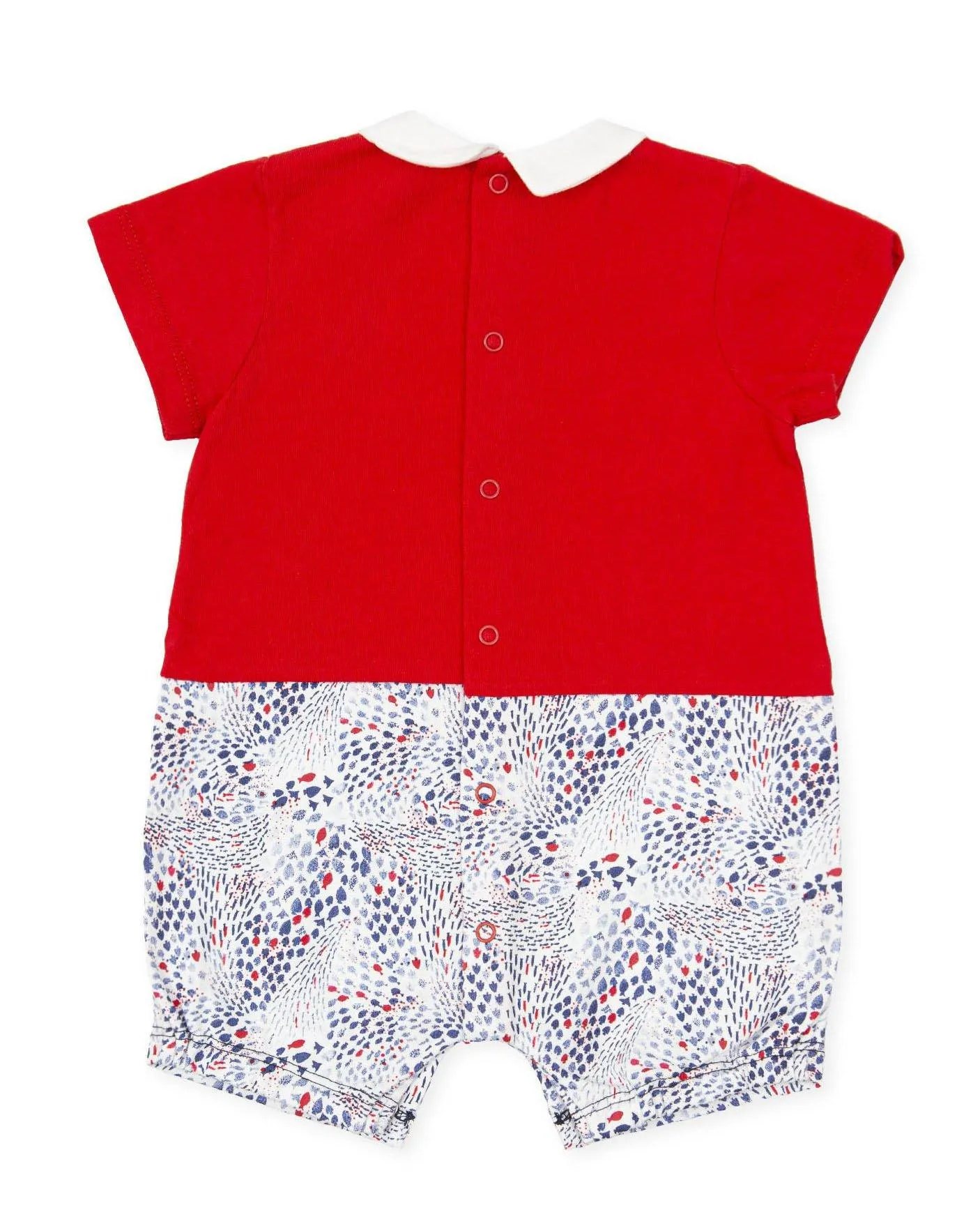 "Bodie" Red Collared Romper