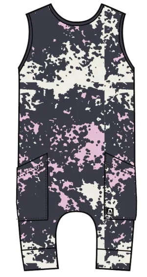 Rags Tank Capri Hip Pocket Rag Romper in Tie Dye