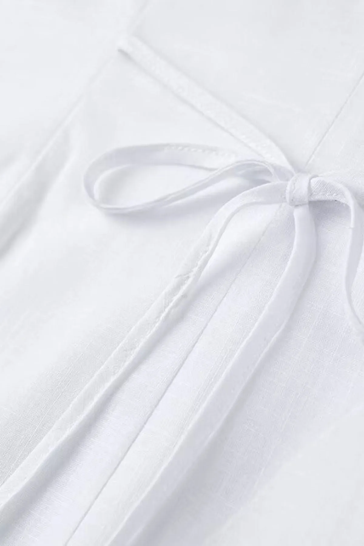 RAYA Linen Buttoned Vest Top (White)